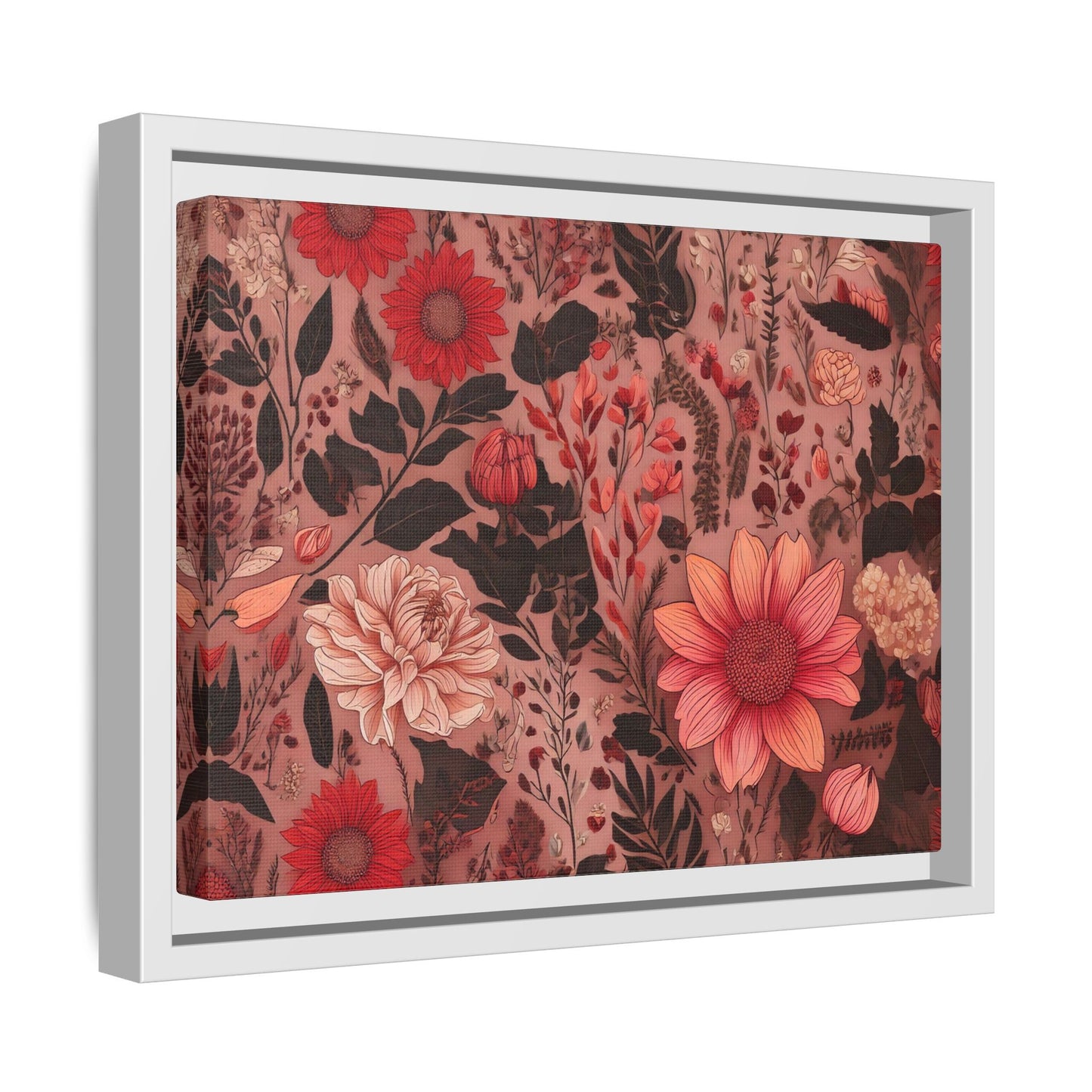 TBF106 Timeless Blooms - Matte Canvas, Framed (Multi-color)