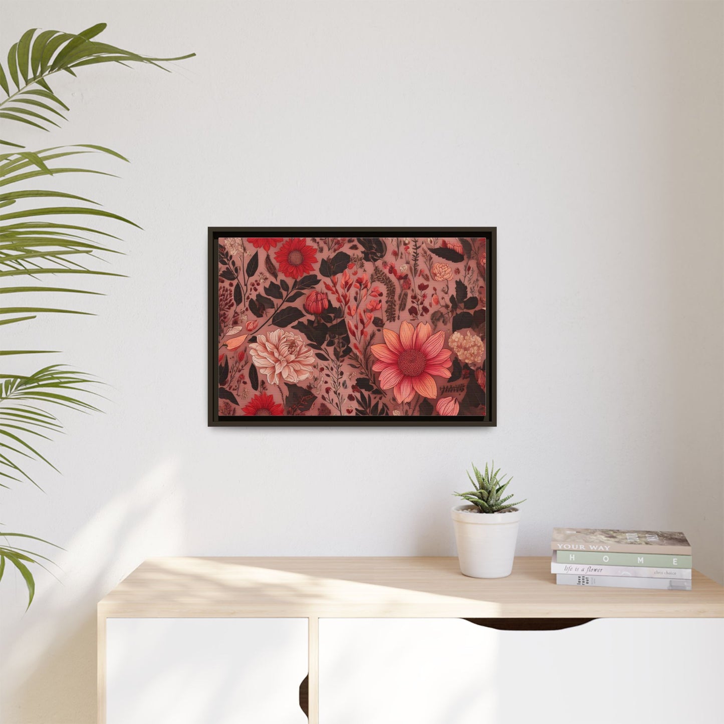 TBF106 Timeless Blooms - Matte Canvas, Framed (Multi-color)