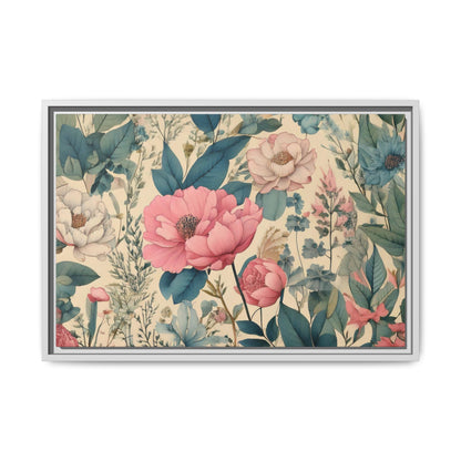 TBF101 Timeless Blooms - Matte Canvas, Framed (Multi-color)