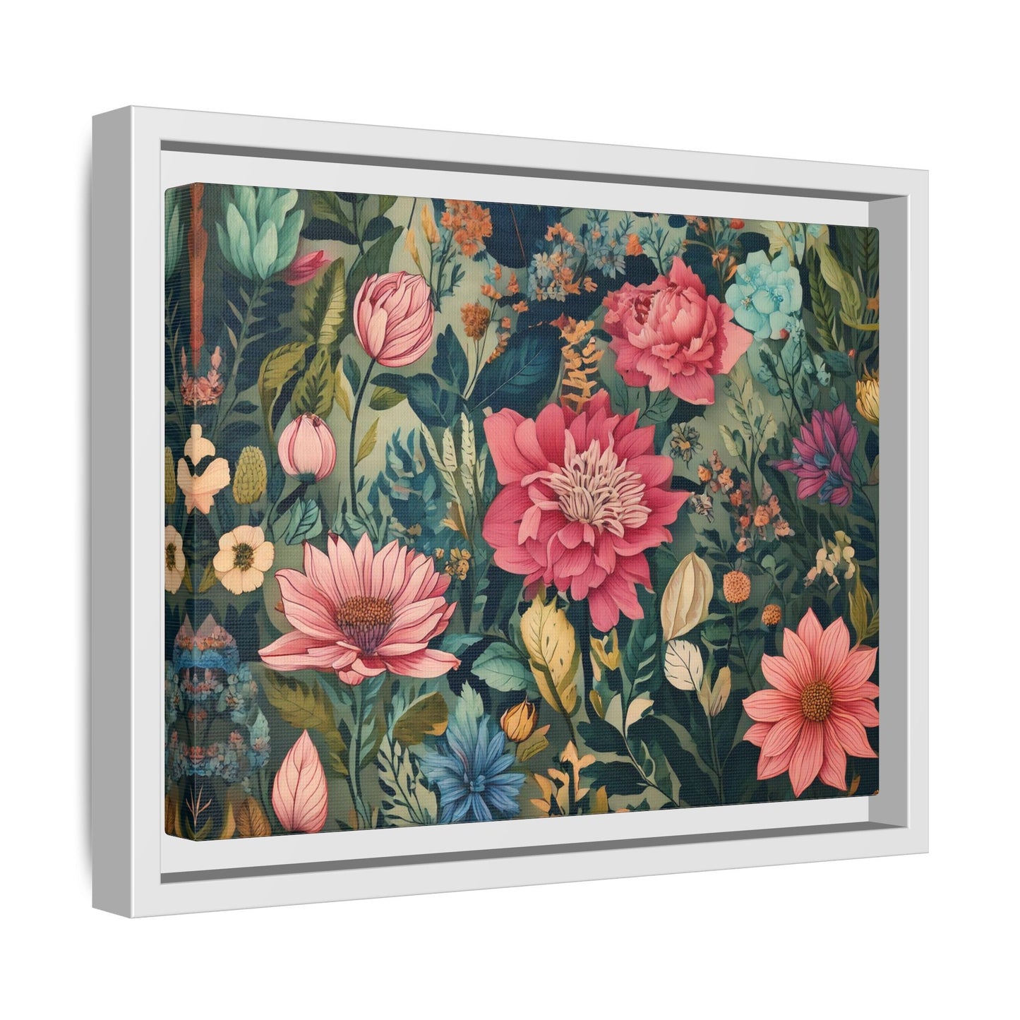 TBF109 Timeless Blooms - Matte Canvas, Framed (Multi-color)