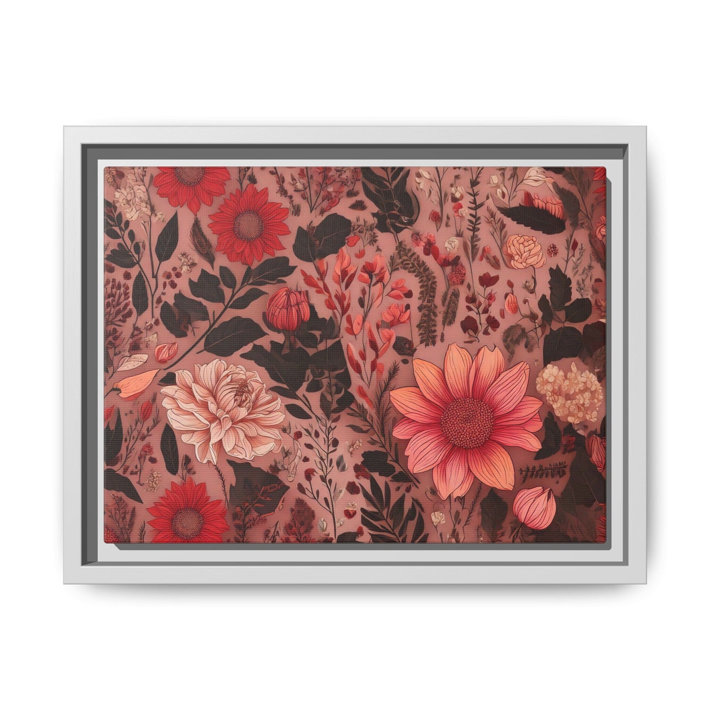 TBF106 Timeless Blooms - Matte Canvas, Framed (Multi-color)