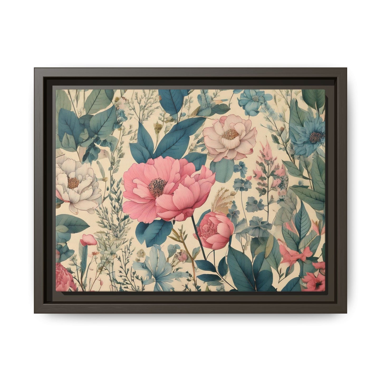 TBF101 Timeless Blooms - Matte Canvas, Framed (Multi-color)