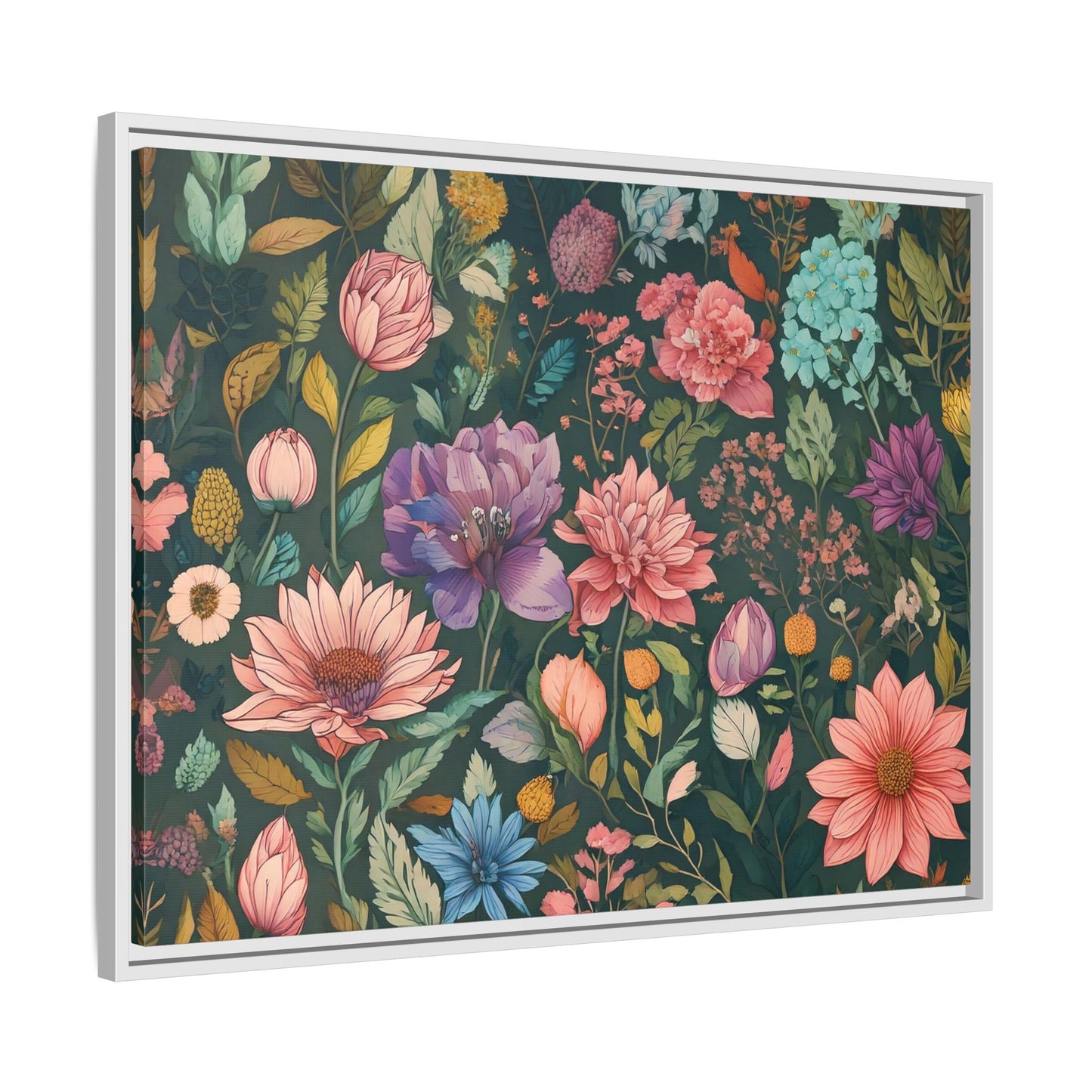 TBF111 Timeless Blooms - Matte Canvas, Framed (Multi-color)