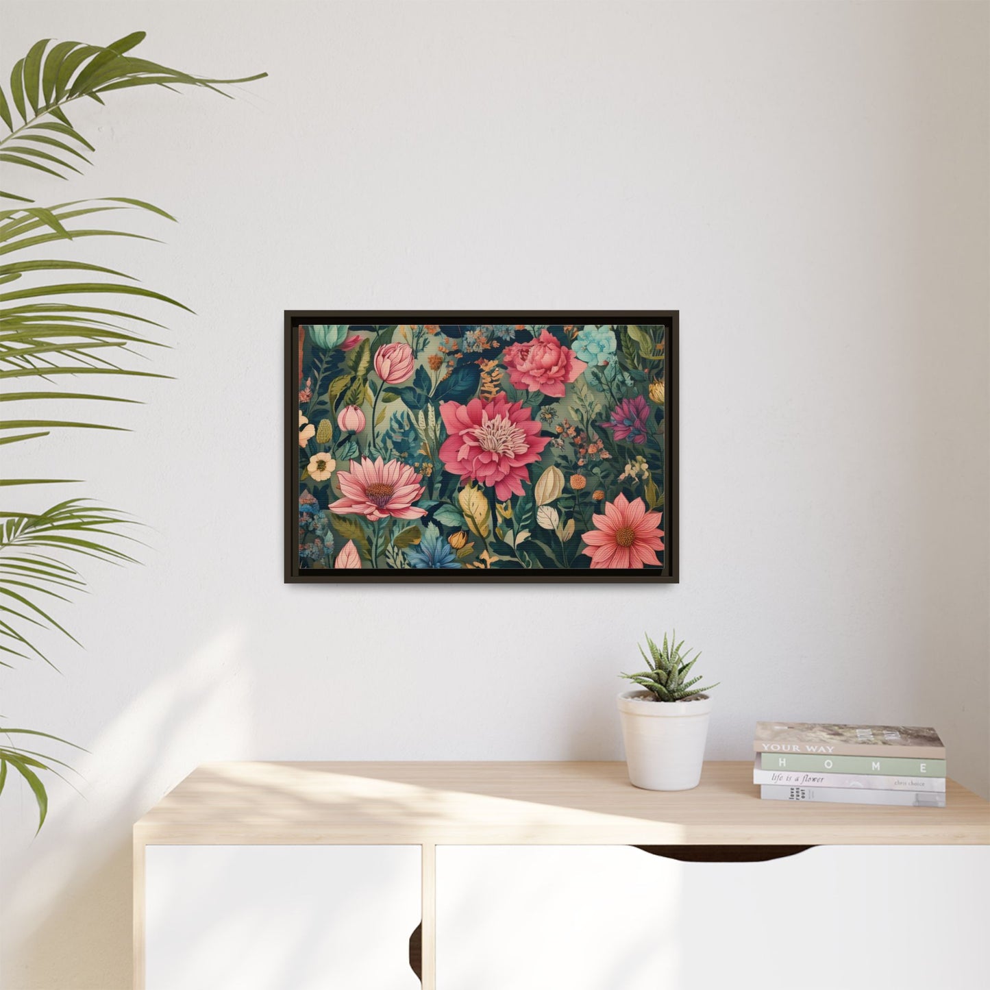 TBF109 Timeless Blooms - Matte Canvas, Framed (Multi-color)