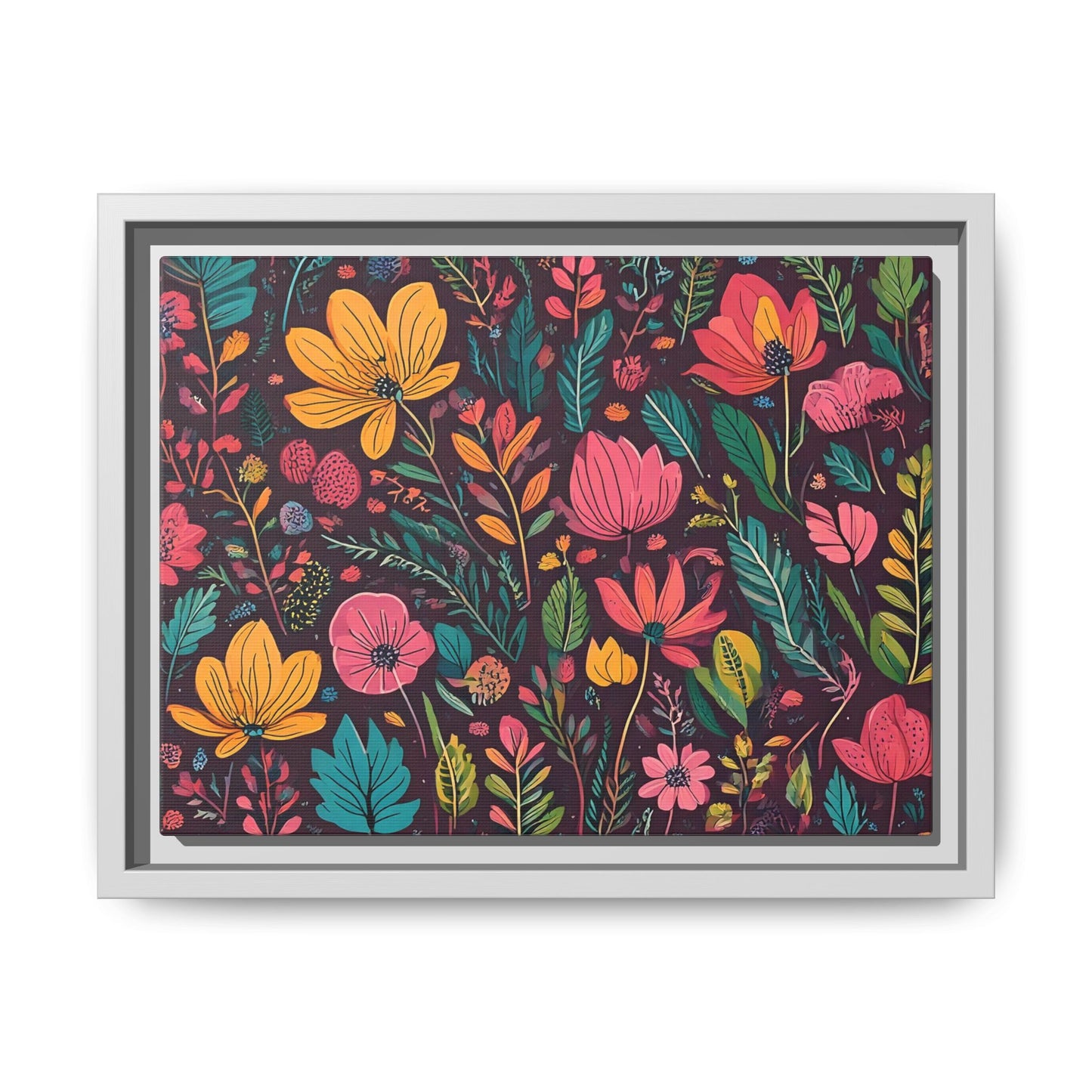 TBF102 Timeless Blooms - Matte Canvas, Framed (Multi-color)