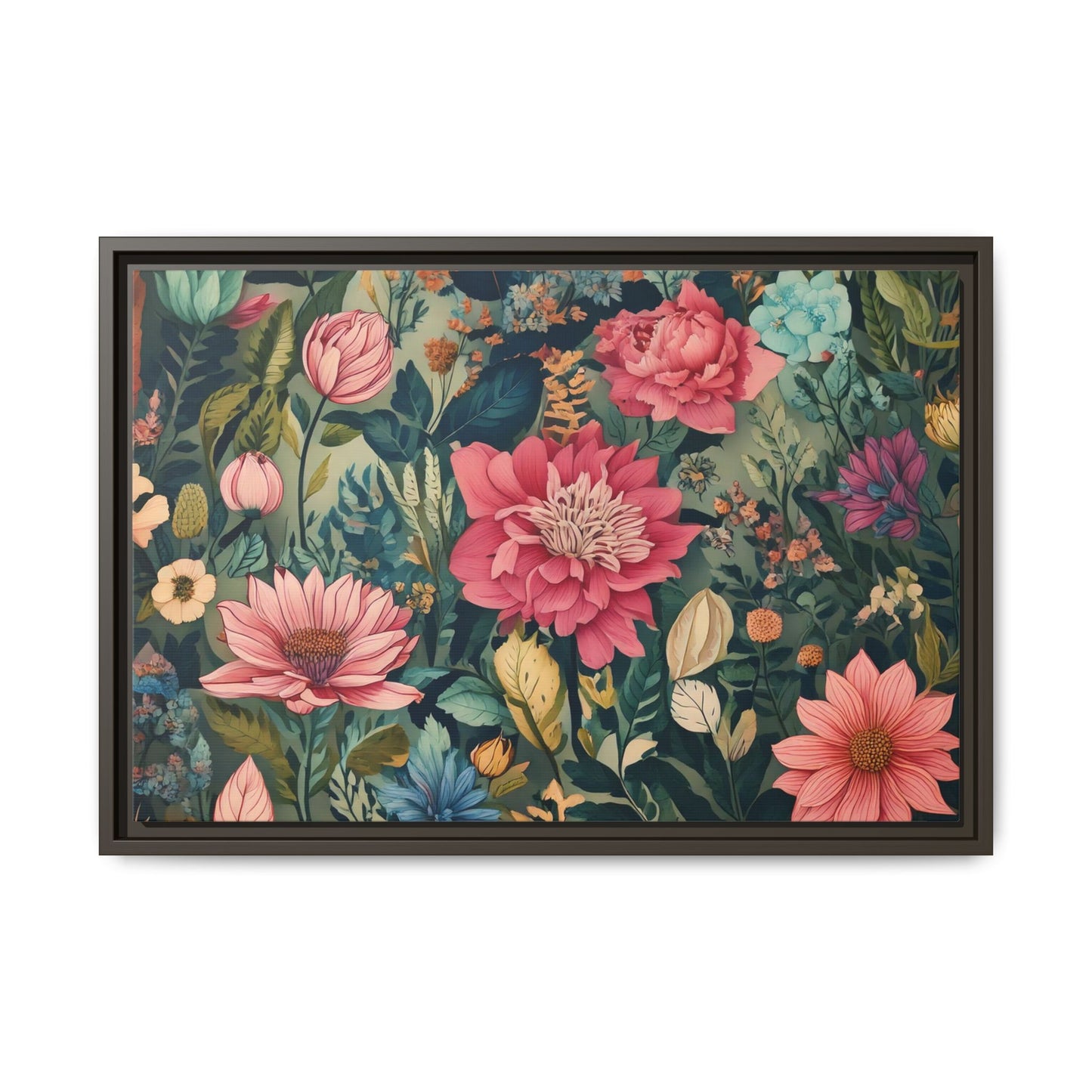 TBF109 Timeless Blooms - Matte Canvas, Framed (Multi-color)