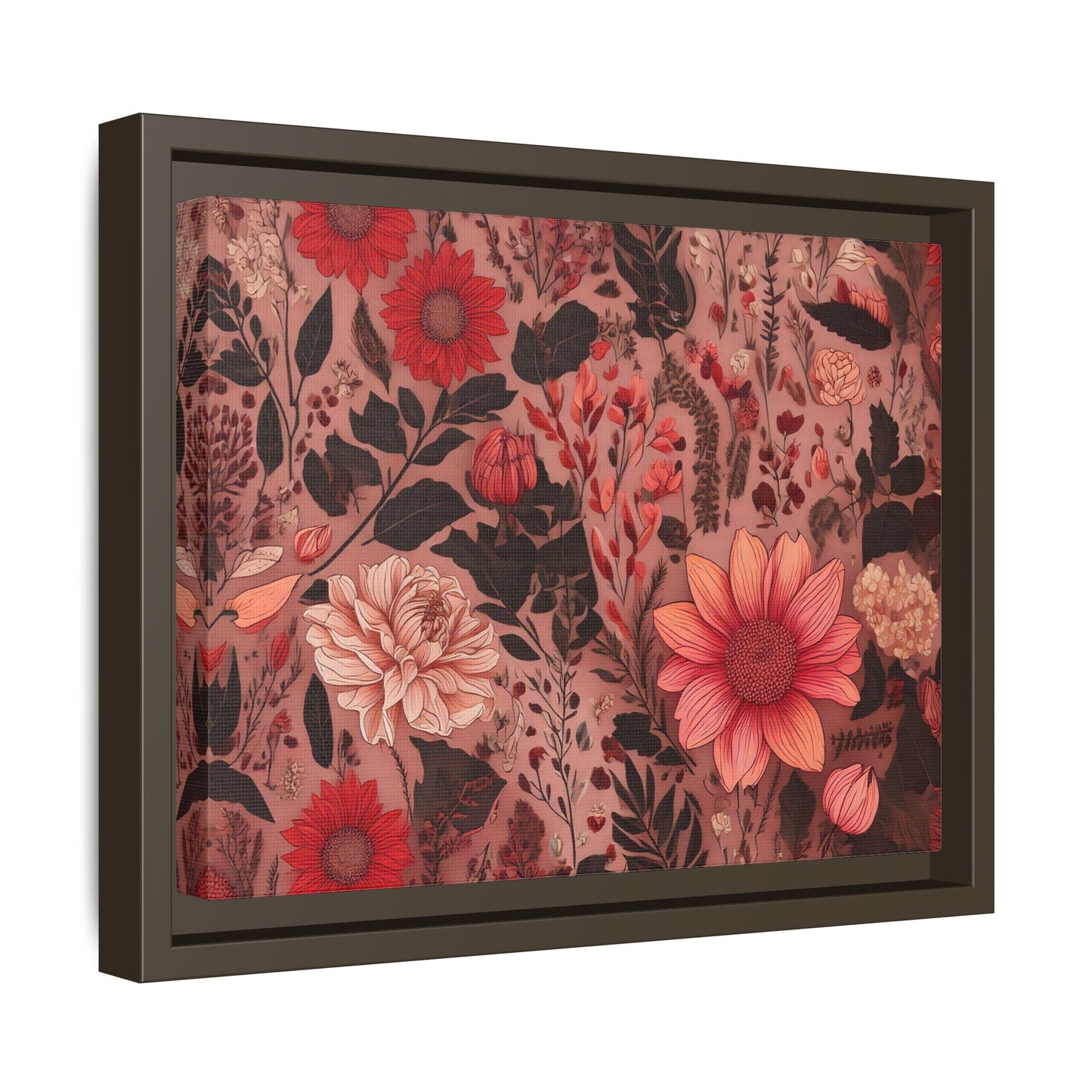 TBF106 Timeless Blooms - Matte Canvas, Framed (Multi-color)